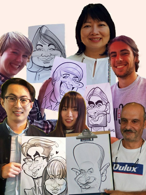 Caricaturists at FunBiz